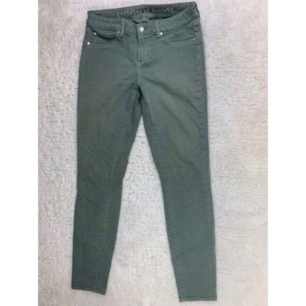 American Apparel Size 25 Womens Jeans Skinny Stretch Mid Rise Medium Wash